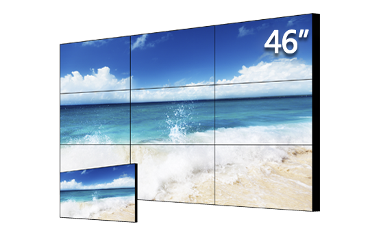 Đơn vị ghép màn hình LCD LED sáng chuẩn 46 inch, khe hở 1,7mm