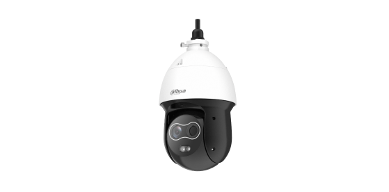 Máy ảnh cân bằng nhiệt hai ống kính 4 inch dạng cầu đo nhiệt độ DH-TPC-SD2241-TB3F4-DW-S2 của Đại Hoa